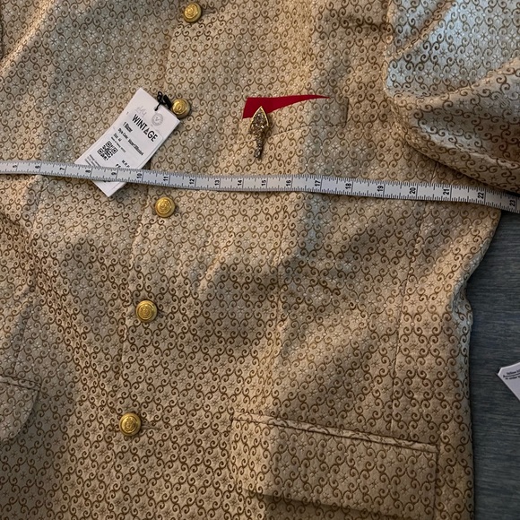 Wintage Gold Formal Mens Jacket Size 44 NWT - Picture 2 of 11